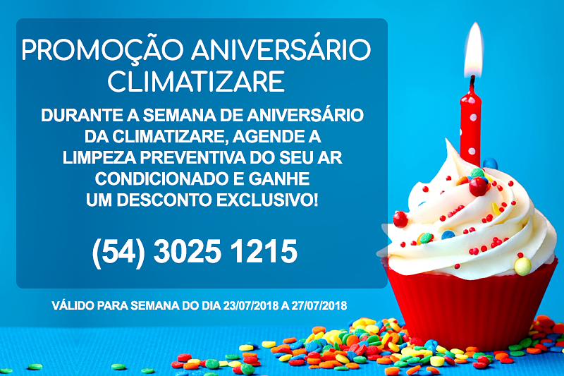 Promoo Aniversrio 12 Anos Climatizare